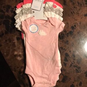 Carters baby girl bodysuits Hi Bunny 5 pack premie